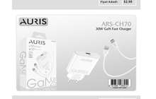 Auris CH70 25W GaN Usb-C Lightning Başlık Kablo Set